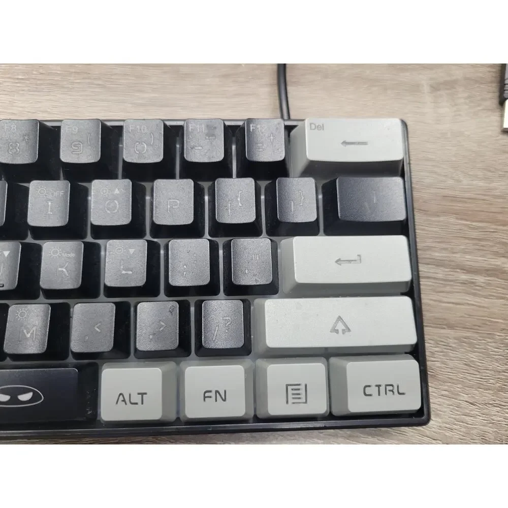 MageGee TS91 Mini 60% Wired One Handed Gaming Keyboard, RGB Backlit, Black